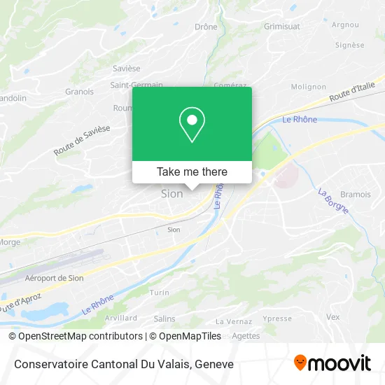 Conservatoire Cantonal Du Valais map