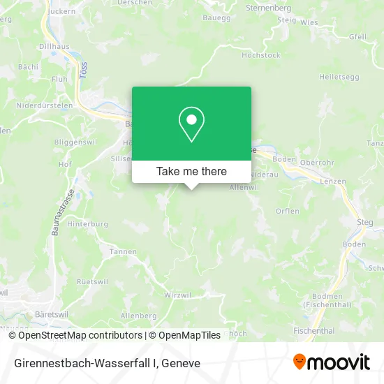 Girennestbach-Wasserfall I map