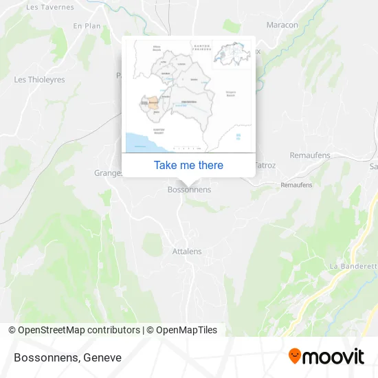 Bossonnens map