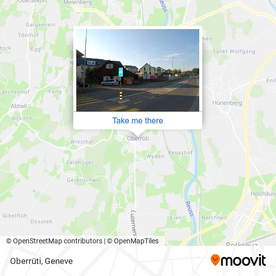 Oberrüti map