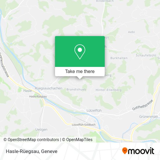 Hasle-Rüegsau map