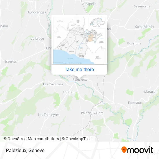 Palézieux map