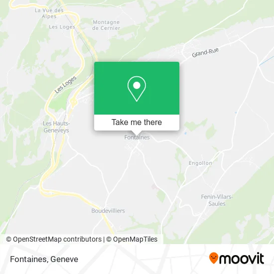 Fontaines map