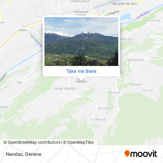 Nendaz map