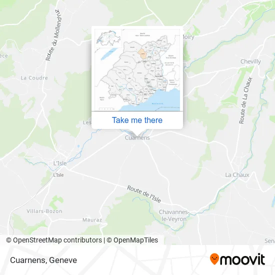 Cuarnens map
