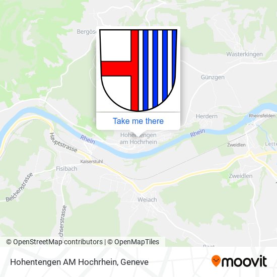 Hohentengen AM Hochrhein map