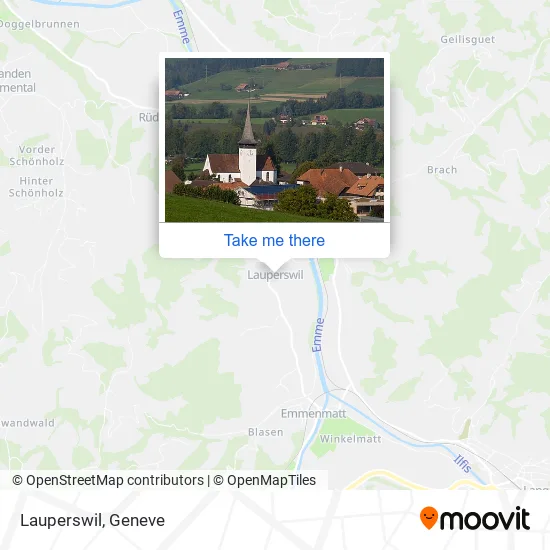 Lauperswil map