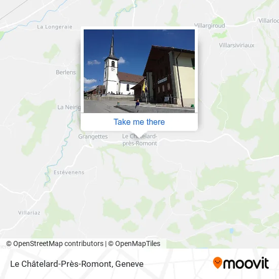 Le Châtelard-Près-Romont map
