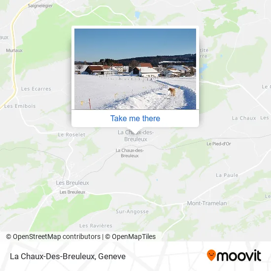 La Chaux-Des-Breuleux map