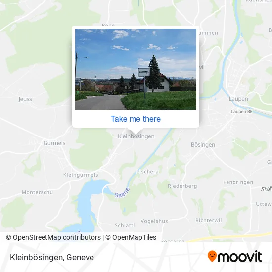 Kleinbösingen map