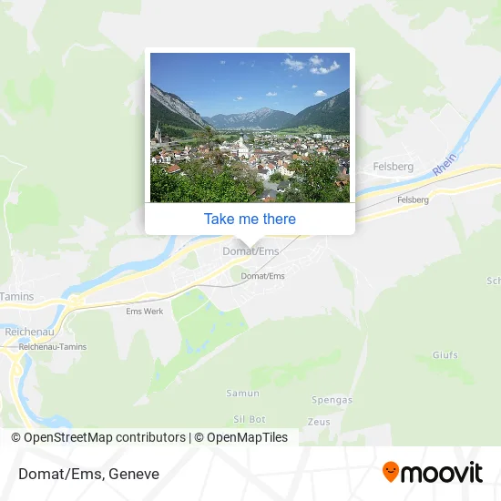 Domat/Ems map