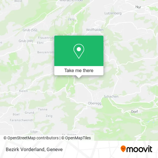 Bezirk Vorderland map