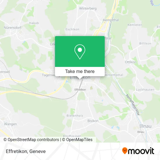 Effretikon map