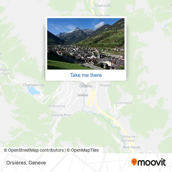 Orsières map