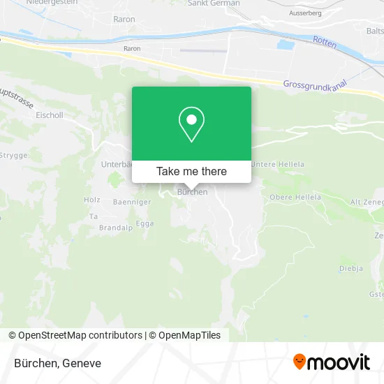 Bürchen map