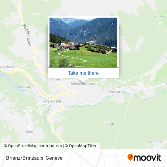 Brienz/Brinzauls map