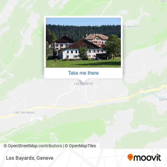 Les Bayards map