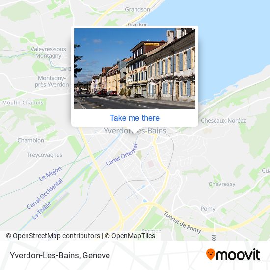 Yverdon-Les-Bains map