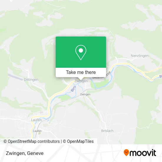 Zwingen map