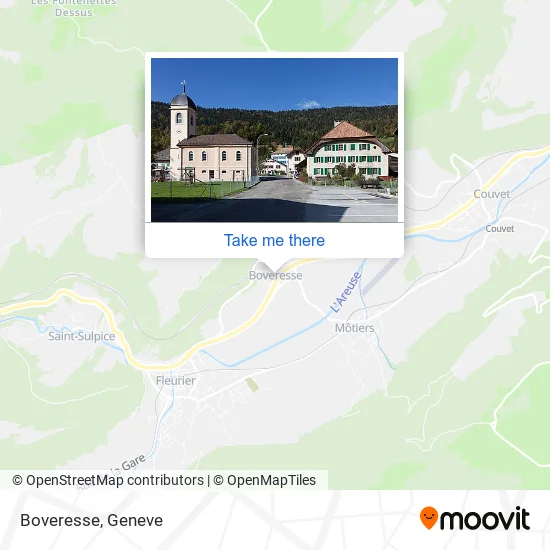 Boveresse map