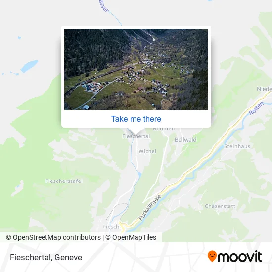Fieschertal map