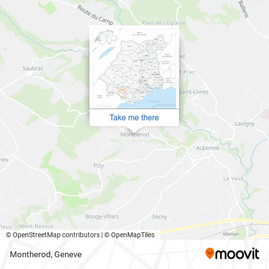Montherod map