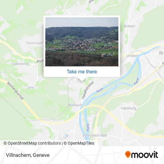 Villnachern map