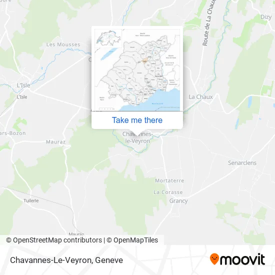 Chavannes-Le-Veyron map