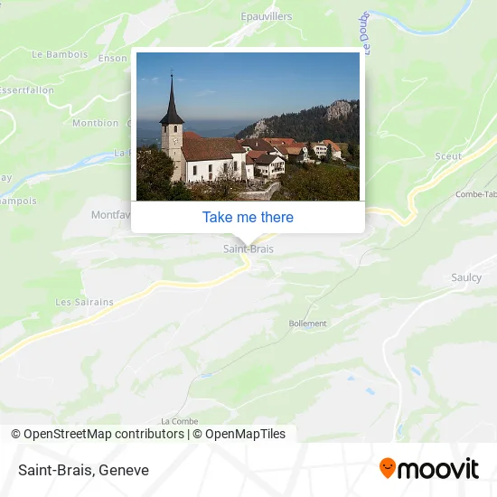 Saint-Brais map