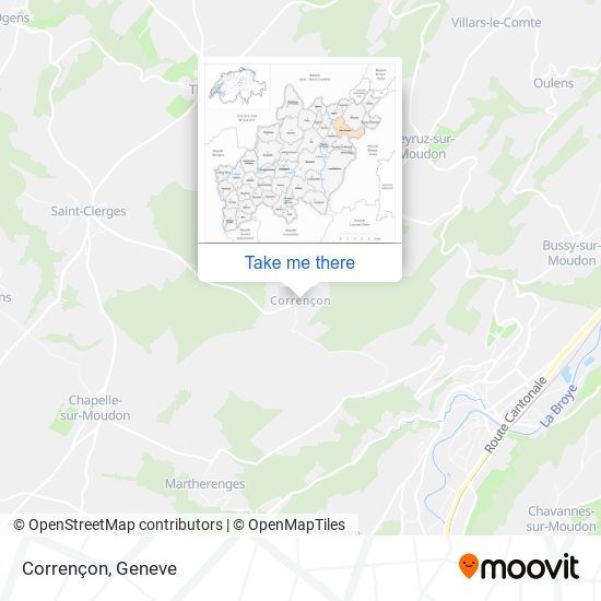 Corrençon map