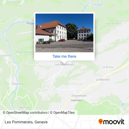 Les Pommerats map