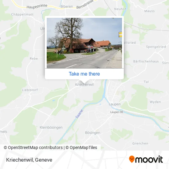 Kriechenwil map