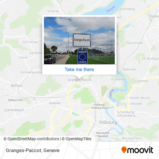Granges-Paccot map