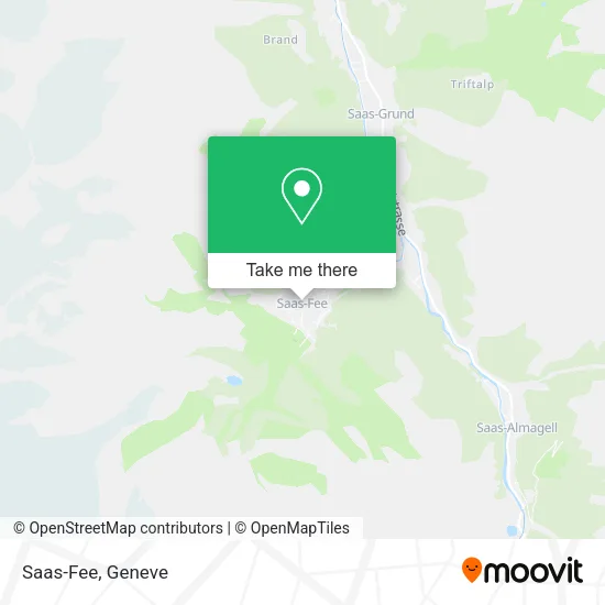 Saas-Fee map