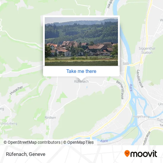 Rüfenach map