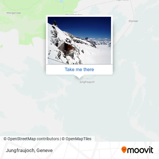 Jungfraujoch map