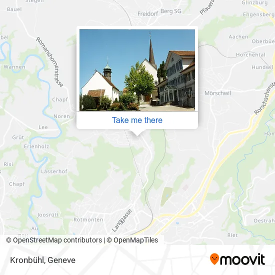 Kronbühl map