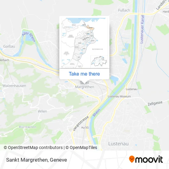 Sankt Margrethen map