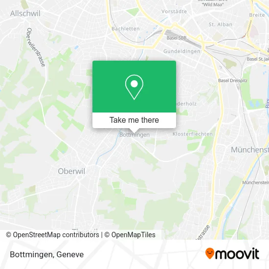 Bottmingen map