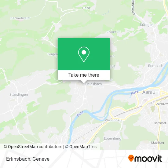 Erlinsbach map