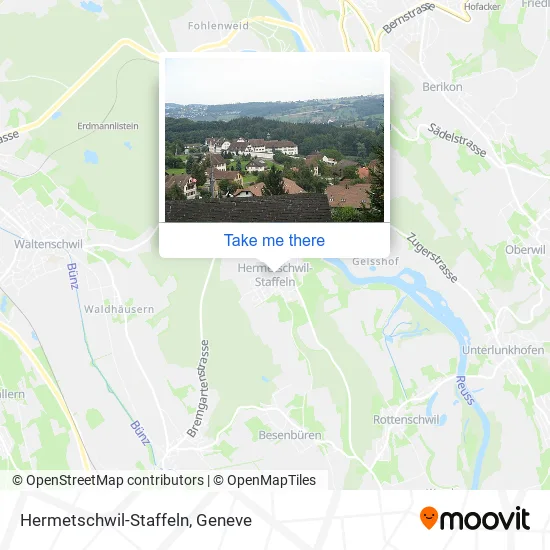 Hermetschwil-Staffeln map