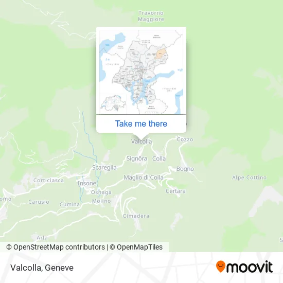 Valcolla map