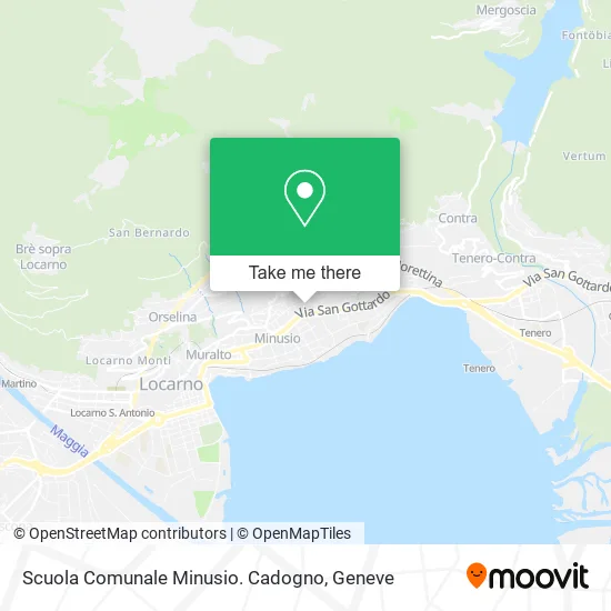 Scuola Comunale Minusio. Cadogno map