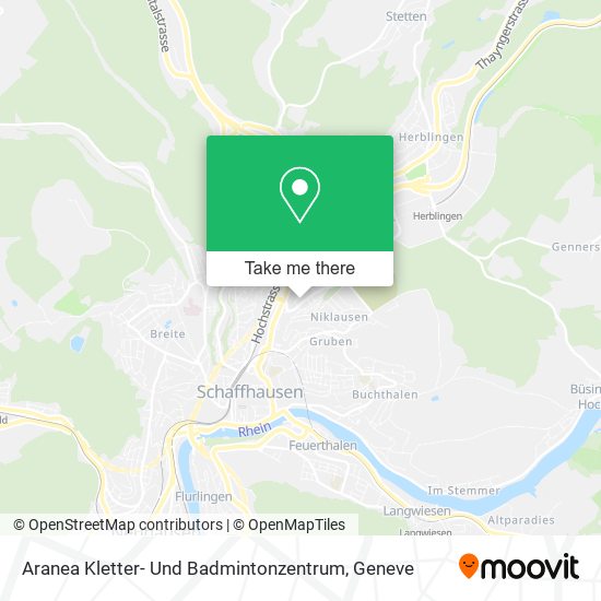 Aranea Kletter- Und Badmintonzentrum map