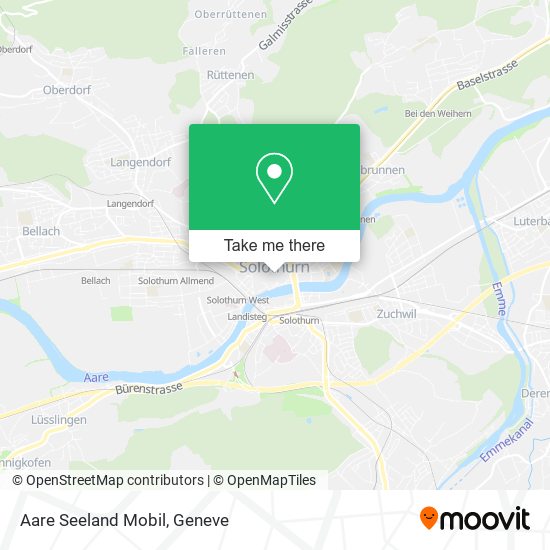 Aare Seeland Mobil map