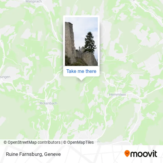 Ruine Farnsburg map