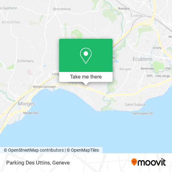 Parking Des Uttins map