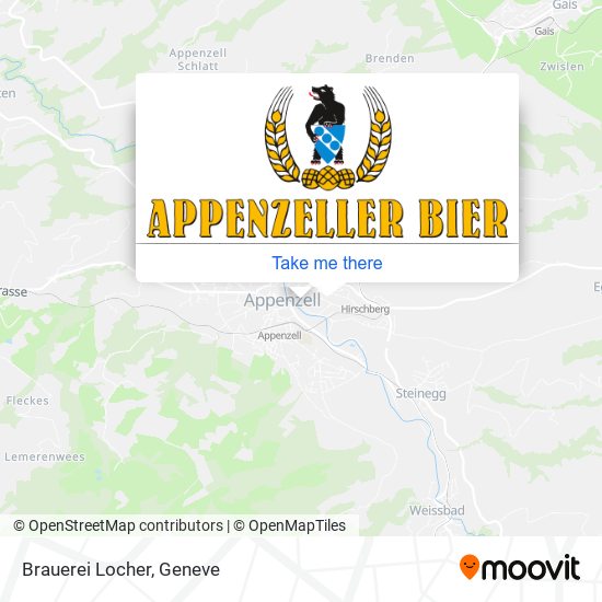 Brauerei Locher map
