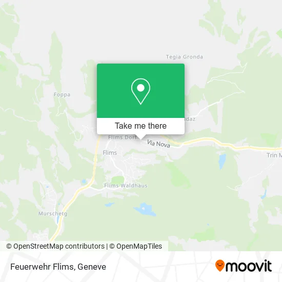 Feuerwehr Flims map