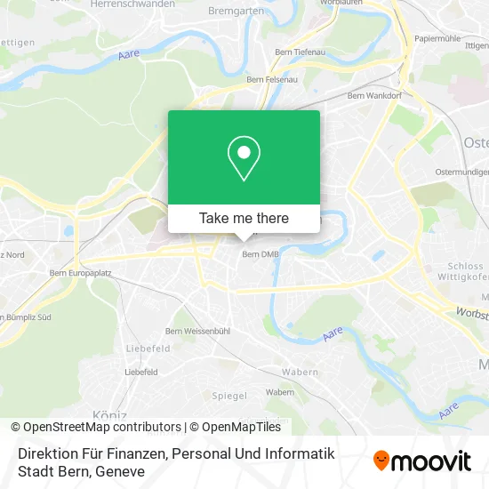 Direktion Für Finanzen, Personal Und Informatik Stadt Bern map